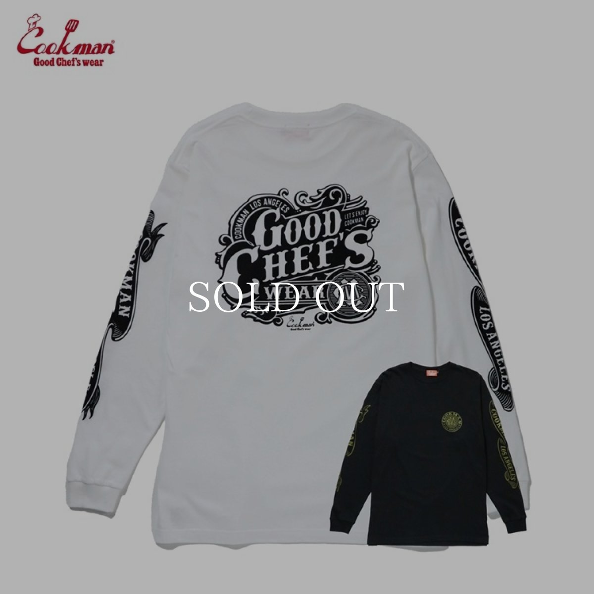 画像1: COOKMAN  ロングスリーブ Tシャツ Chocolate Package (1)