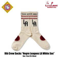 画像1: COOKMAN  ソックス Rib Crew Socks Negro Leagues LA White Sox (1)