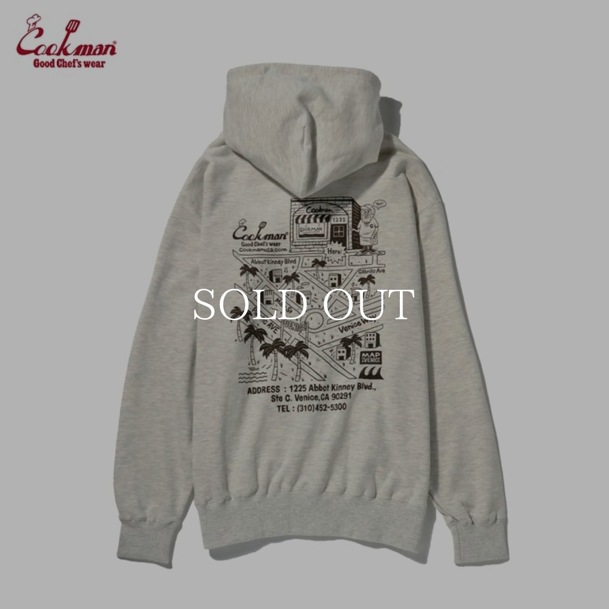 画像6: COOKMAN  フーディー Zip Hoodie TM paint Abbot Kinney (6)