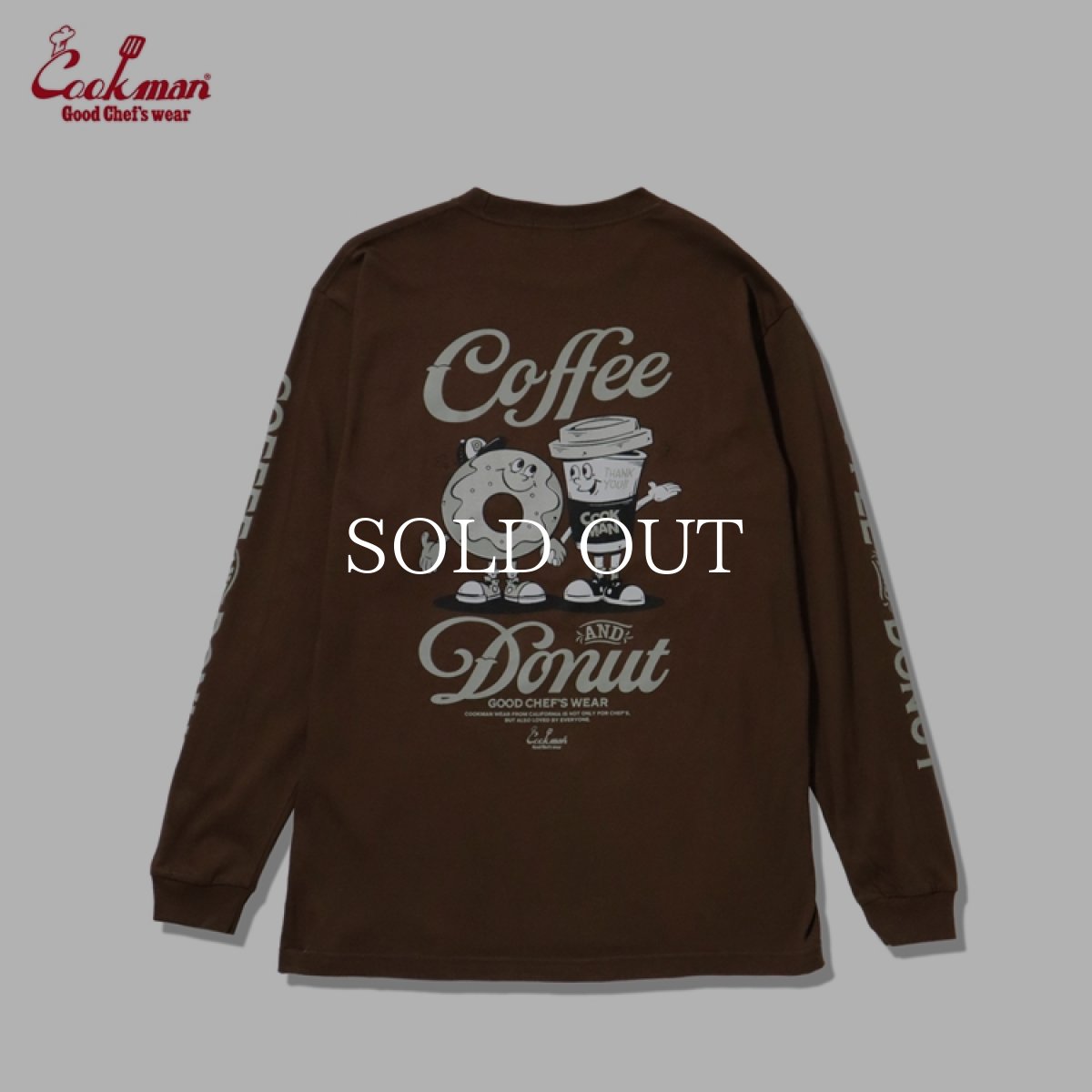 画像3: COOKMAN  ロングスリーブ Tシャツ Coffee & Donut (3)