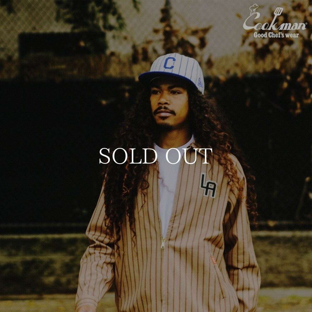 画像8: COOKMAN  キャップ Flat Brim Snapback Cap Stripe Navy (8)