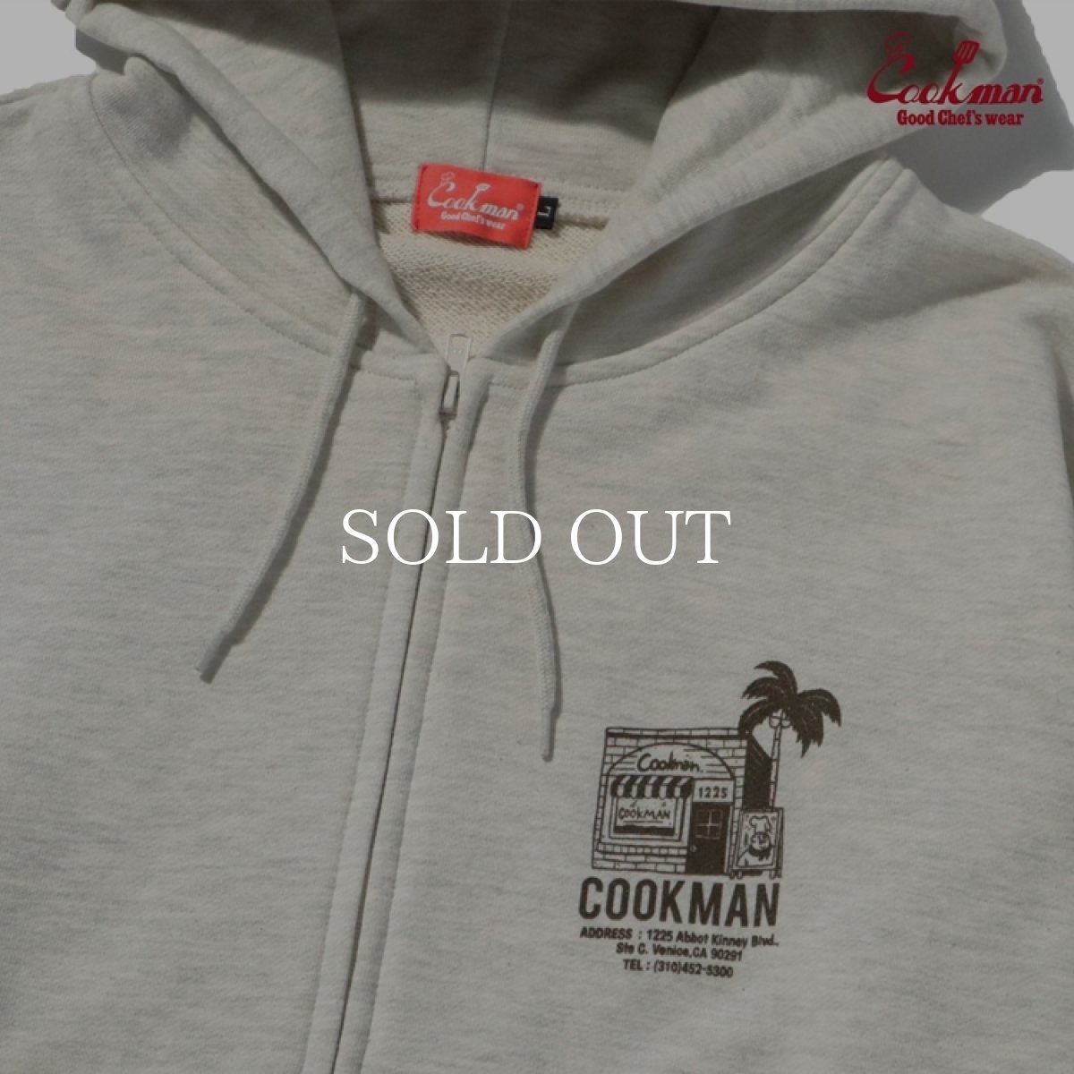 画像8: COOKMAN  フーディー Zip Hoodie TM paint Abbot Kinney (8)