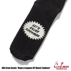 画像4: COOKMAN  ソックス Rib Crew Socks Negro Leagues NY Black Yankees (4)