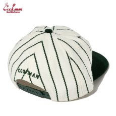 画像4: COOKMAN  キャップ Flat Brim Snapback Cap Stripe Green (4)