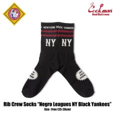 画像1: COOKMAN  ソックス Rib Crew Socks Negro Leagues NY Black Yankees (1)
