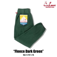 画像1: COOKMAN  シェフパンツ Chef Pants Fleece Dark Green (1)