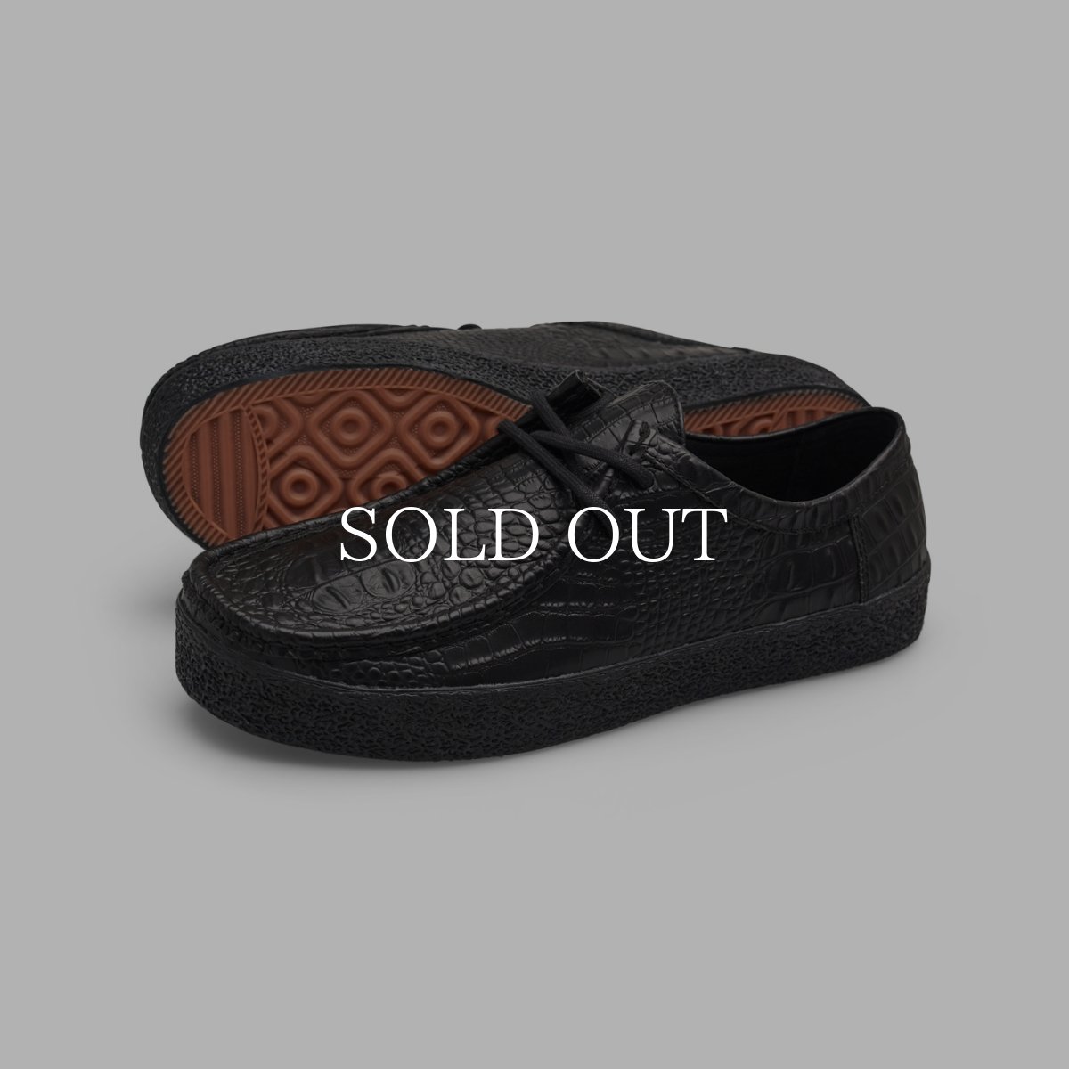 画像1: Last Resort AB  VM006-Moc LO BLACK CROC (1)