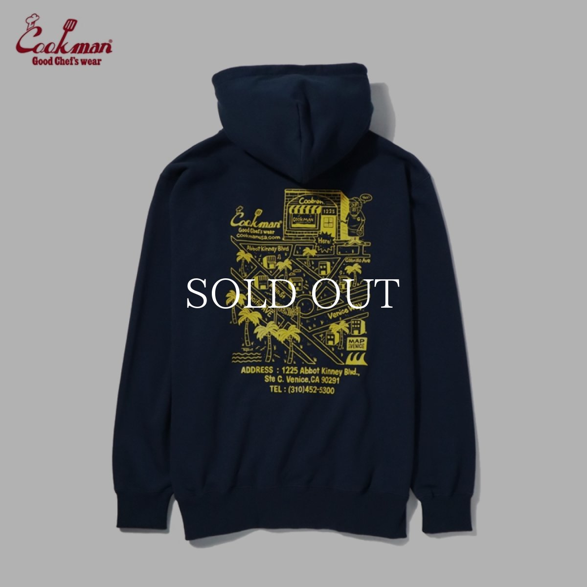 画像2: COOKMAN  フーディー Zip Hoodie TM paint Abbot Kinney (2)