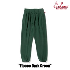 画像2: COOKMAN  シェフパンツ Chef Pants Fleece Dark Green (2)