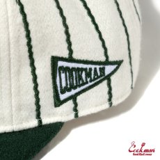 画像5: COOKMAN  キャップ Flat Brim Snapback Cap Stripe Green (5)