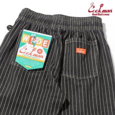 画像6: COOKMAN  シェフパンツ Chef Pants Semiwide Wabash Denim Black (6)