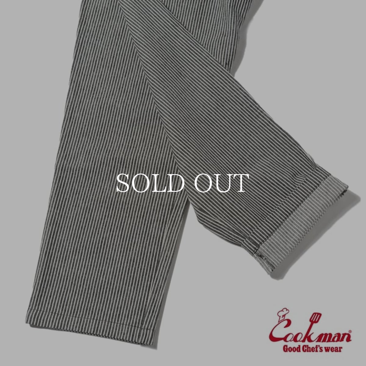 画像7: COOKMAN  シェフパンツ Chef Pants Hickory Black (7)