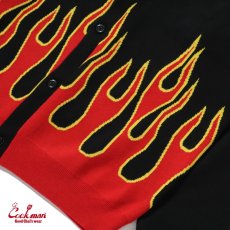 画像4: COOKMAN  カーディガン Knitted Cardigan Flame Black (4)