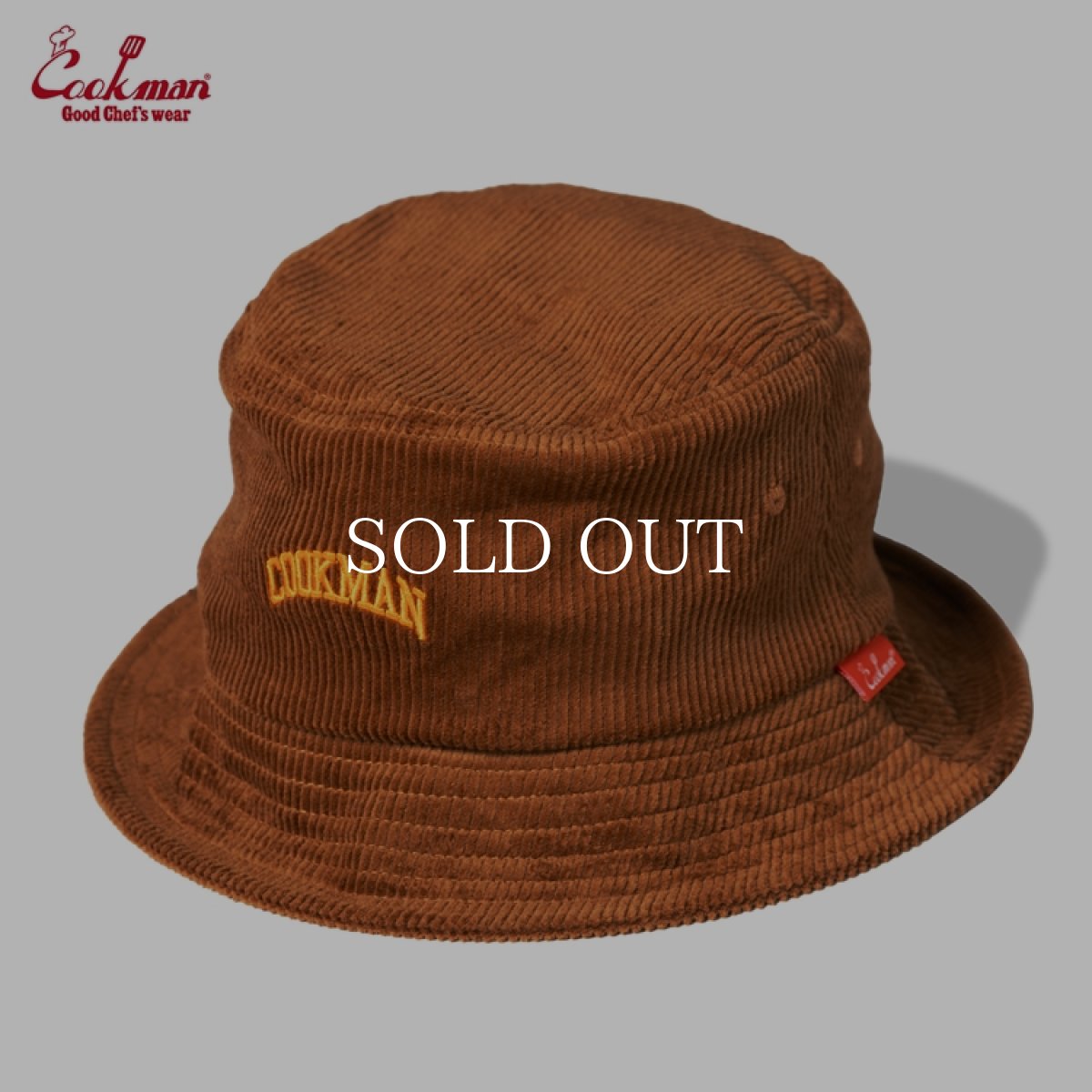 画像1: COOKMAN  バケットハット Bucket Hat Corduroy Brown (1)