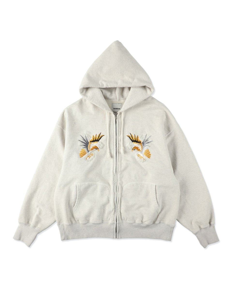 画像1: BOW WOW  SUKAJAN EMB ZIP HOODIE AGED (1)