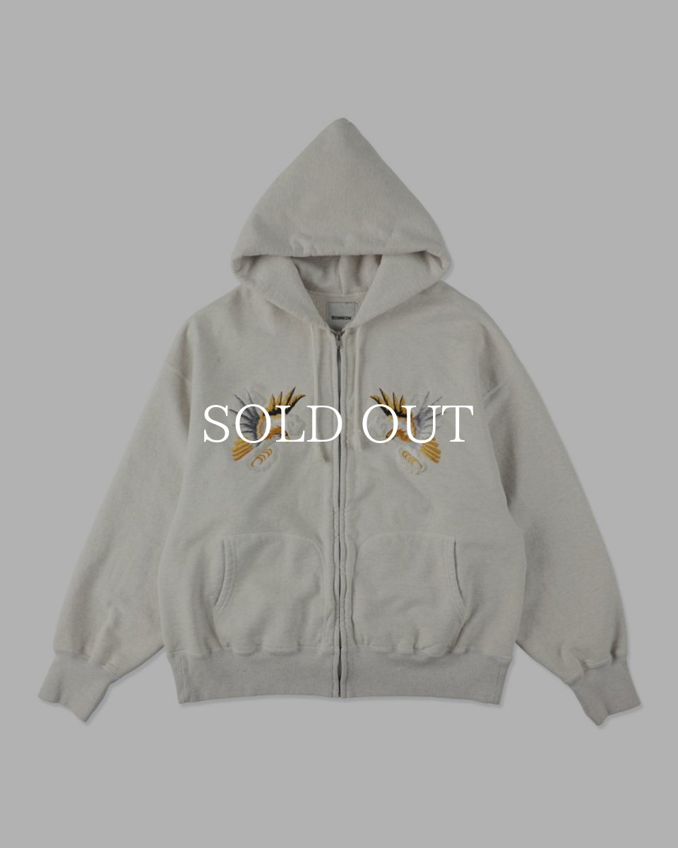 画像1: BOW WOW  SUKAJAN EMB ZIP HOODIE AGED (1)