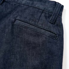 画像7: CALEE  VINTAGE REPRODUCT DENIM TUCK TROUSERS ＜INDIGO＞ (7)