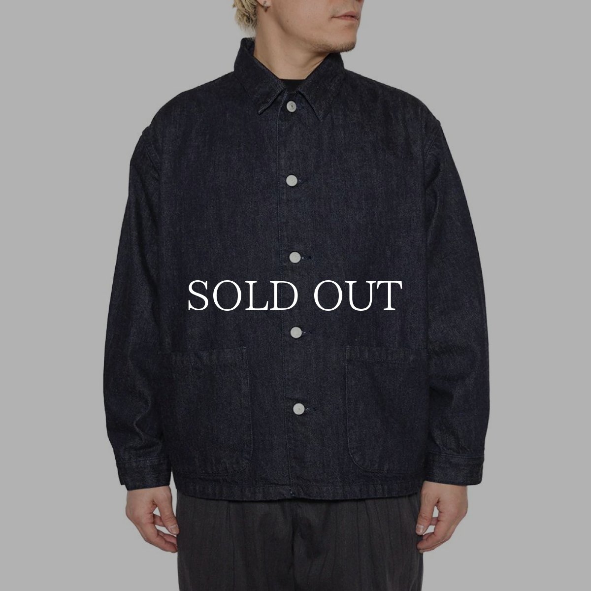 画像8: CALEE  VINTAGE REPRODUCT DENIM COVERALL ＜INDIGO＞ (8)