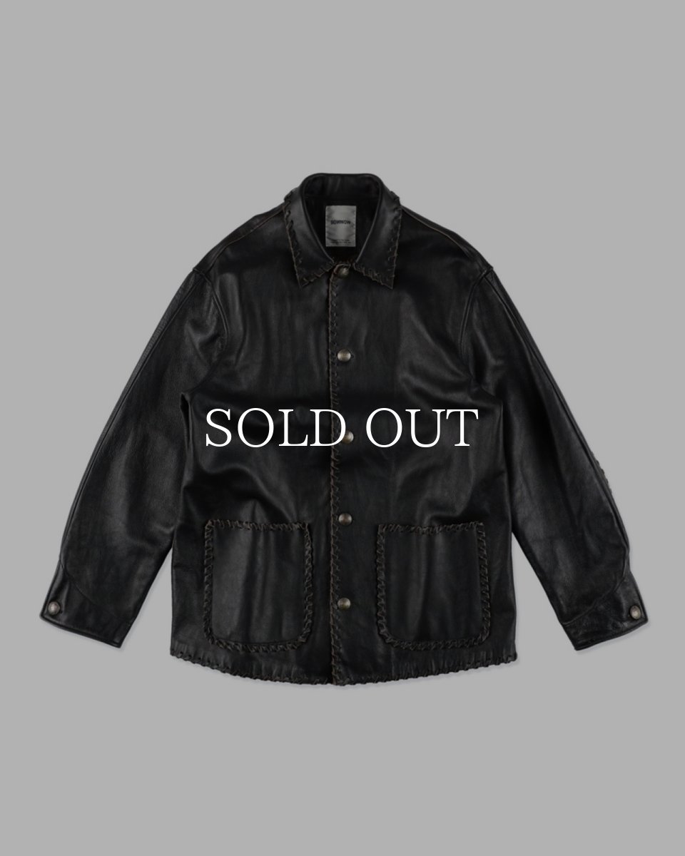 画像1: BOW WOW  BRAIDED LEATHER COVERALL (1)