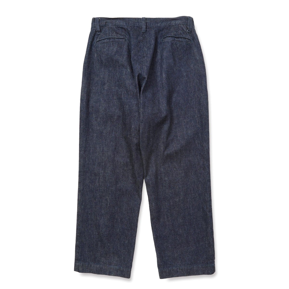 画像2: CALEE  VINTAGE REPRODUCT DENIM TUCK TROUSERS ＜INDIGO＞ (2)