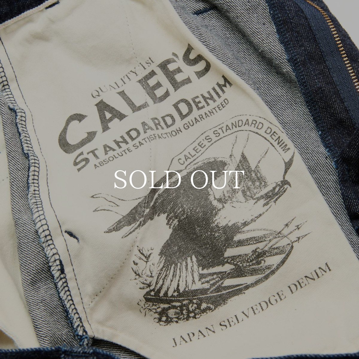 画像8: CALEE  VINTAGE REPRODUCT DENIM TUCK TROUSERS ＜INDIGO＞ (8)