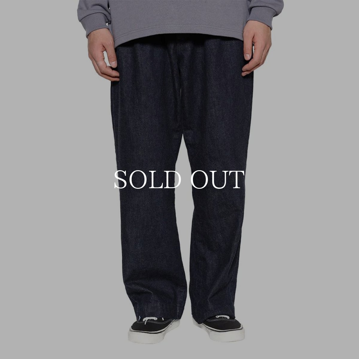 画像9: CALEE  VINTAGE REPRODUCT DENIM TUCK TROUSERS ＜INDIGO＞ (9)