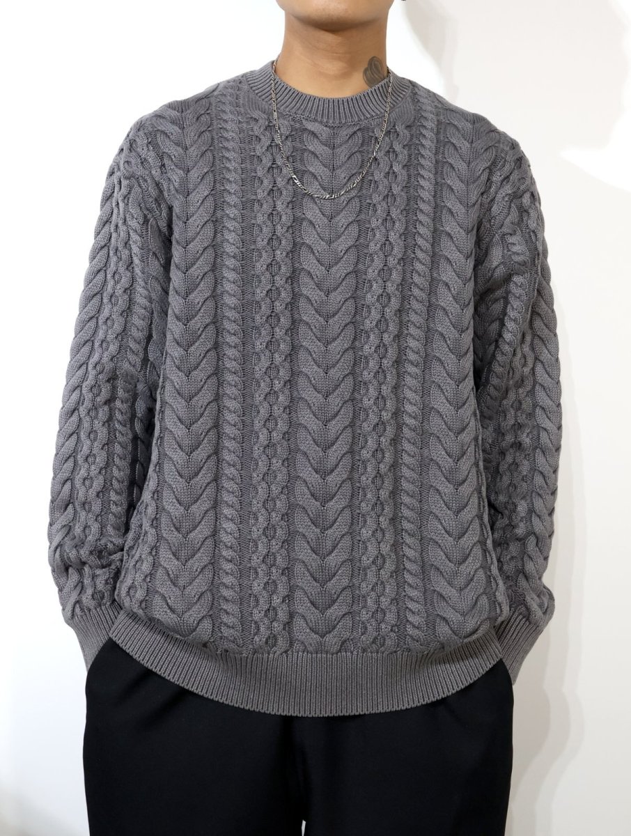 画像5: nonnative  MARINER PULLOVER ARAN SWEATER COTTON YARN (5)