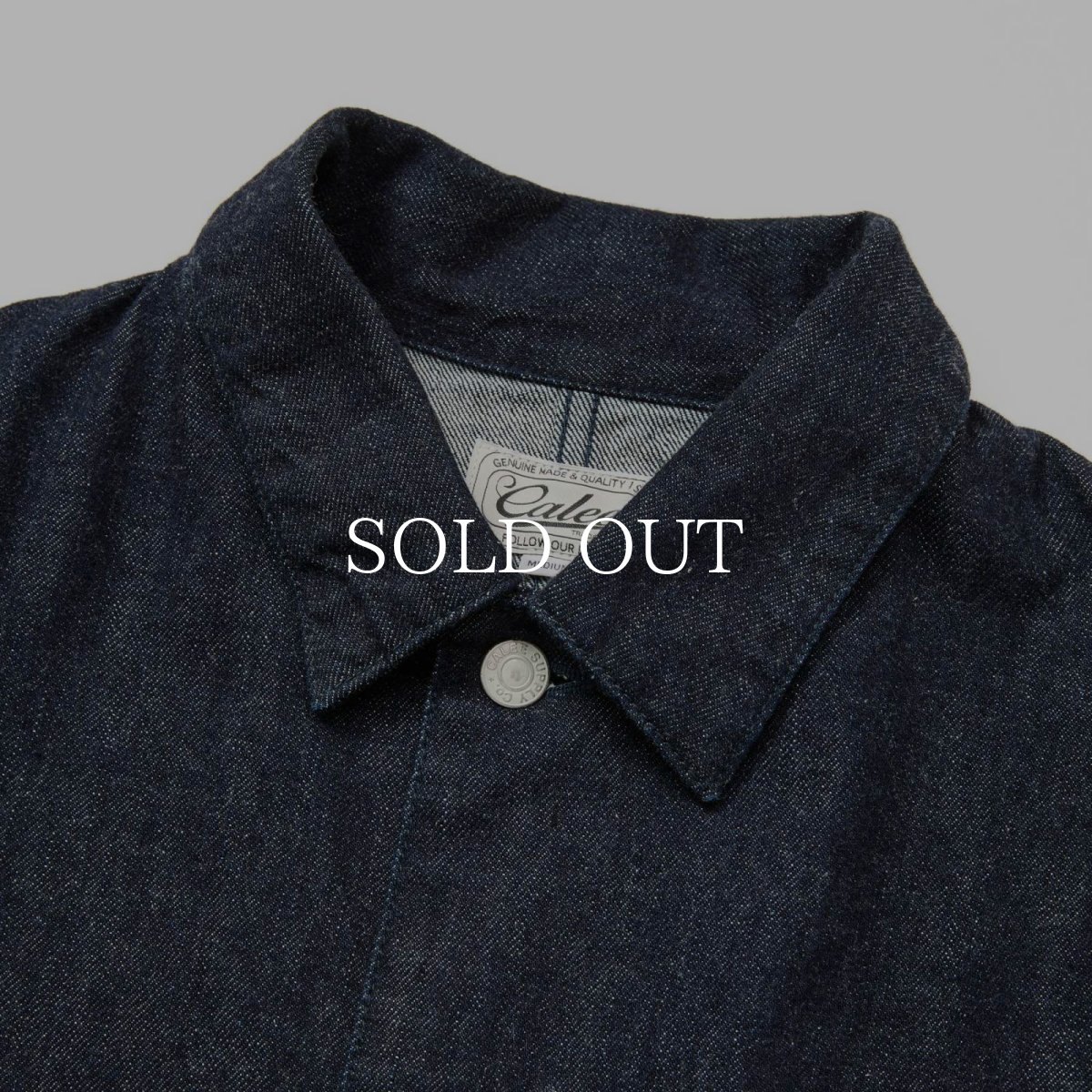 画像3: CALEE  VINTAGE REPRODUCT DENIM COVERALL ＜INDIGO＞ (3)