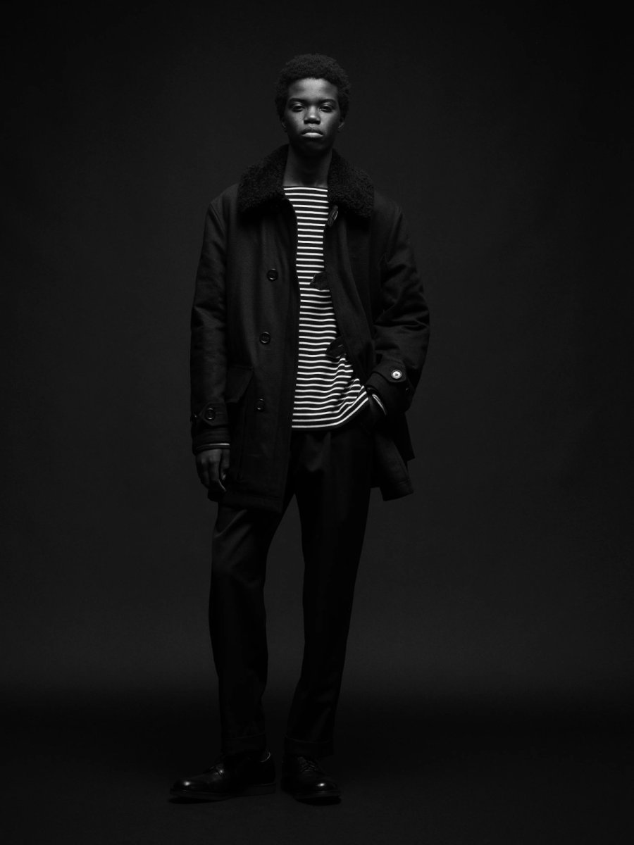 画像18: MINEDENIM  Marine Border Boatneck L/S T-SH (18)