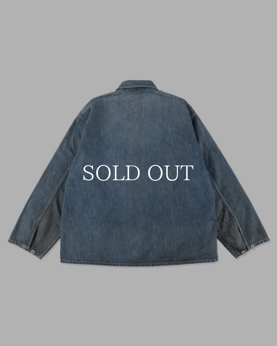 画像2: BOW WOW  US ARMY M-35 DENIM JACKET AGED (2)