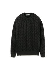 画像1: nonnative  MARINER PULLOVER ARAN SWEATER COTTON YARN (1)