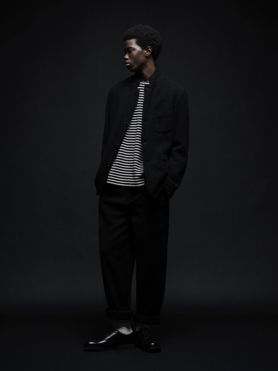 画像17: MINEDENIM  Marine Border Boatneck L/S T-SH (17)