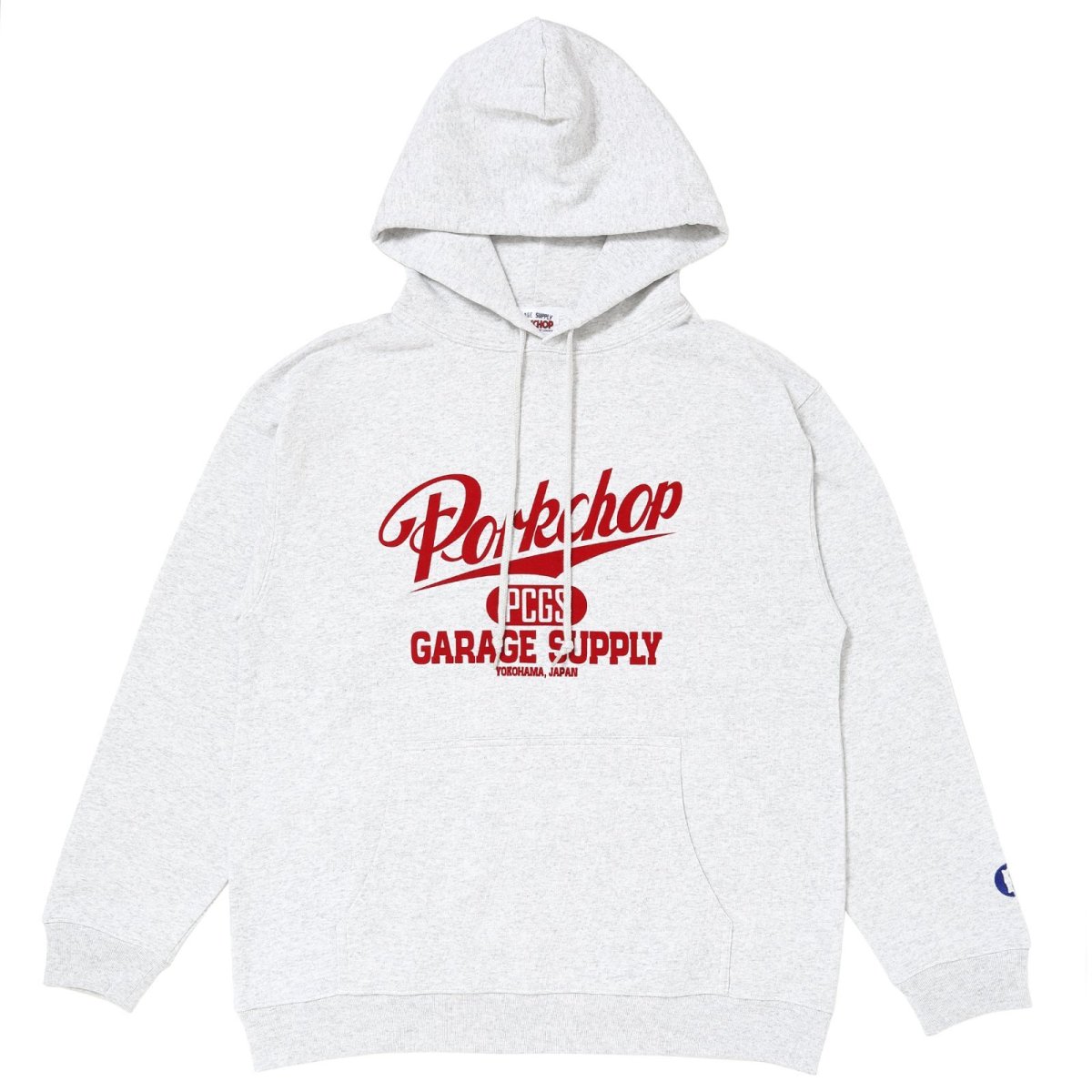 画像1: PORKCHOP GARAGE SUPPLY  SCRIPT COLLEGE HOODIE (1)