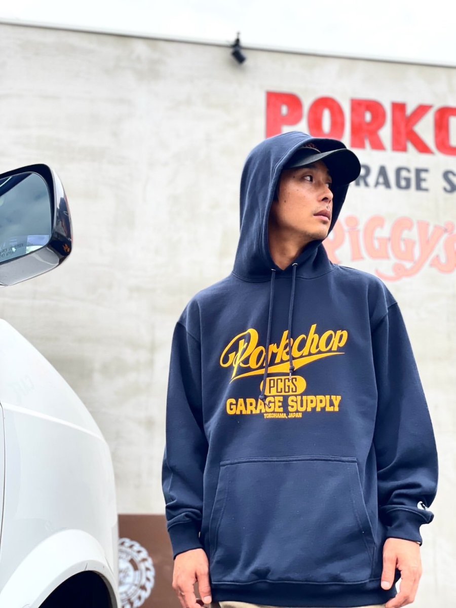 画像10: PORKCHOP GARAGE SUPPLY  SCRIPT COLLEGE HOODIE (10)