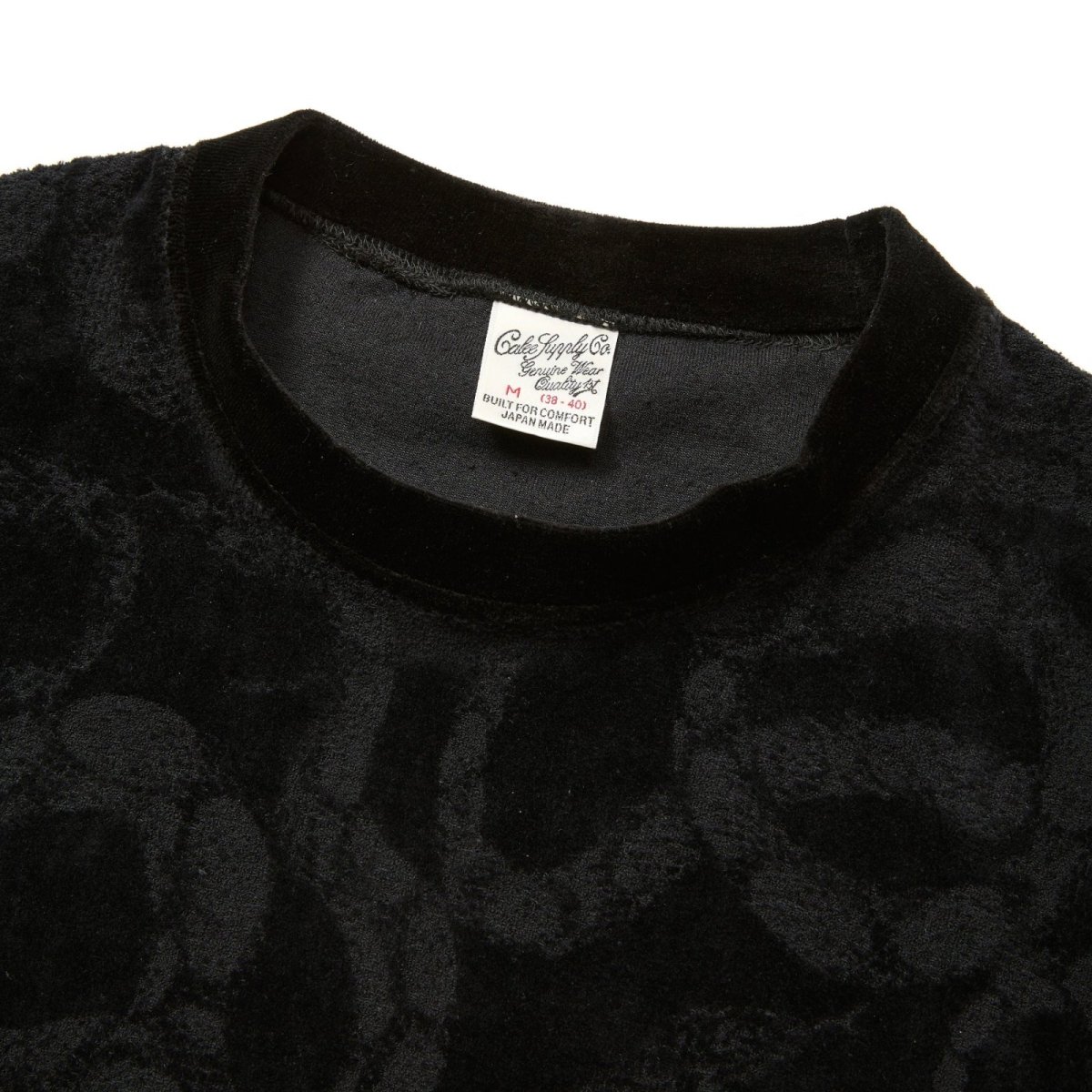 画像2: CALEE  JQ VELOUR CREW NECK CS   (2)