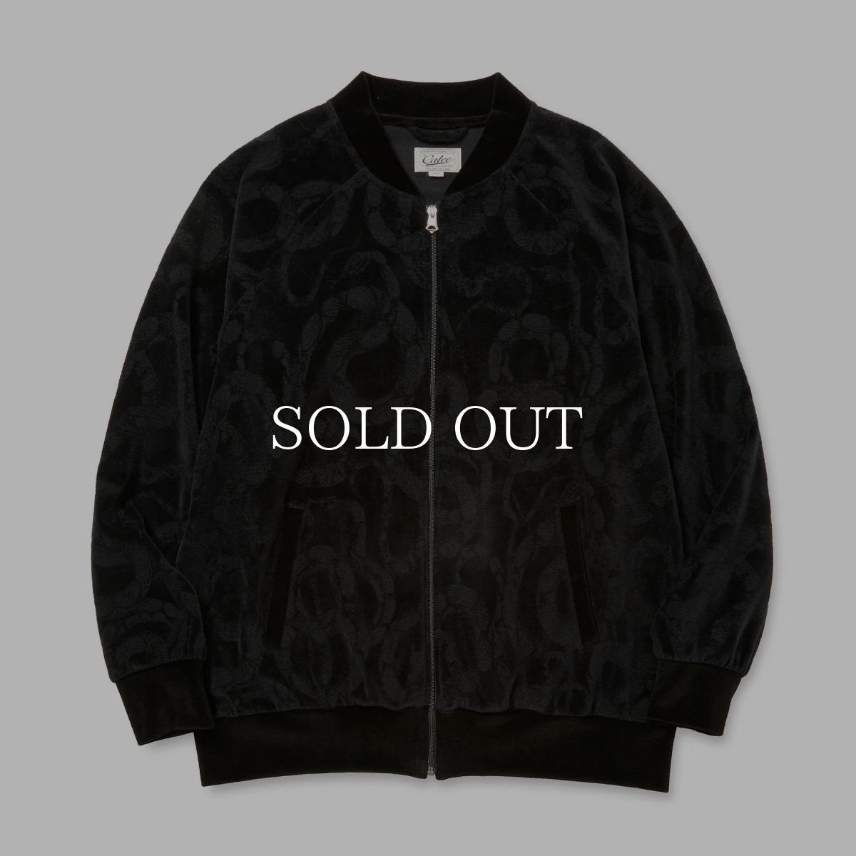 画像1: CALEE  JQ VELOUR JACKET ＜SNAKE PATTERN＞ (1)