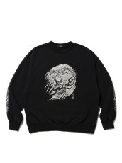 画像1: ANTIDOTE BUYERS CLUB   Fade Wash Crewneck Sweatshirt(Skull Jesus) (1)