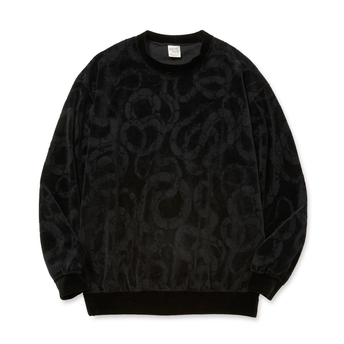 画像1: CALEE  JQ VELOUR CREW NECK CS   (1)