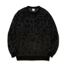 画像1: CALEE  JQ VELOUR CREW NECK CS   (1)