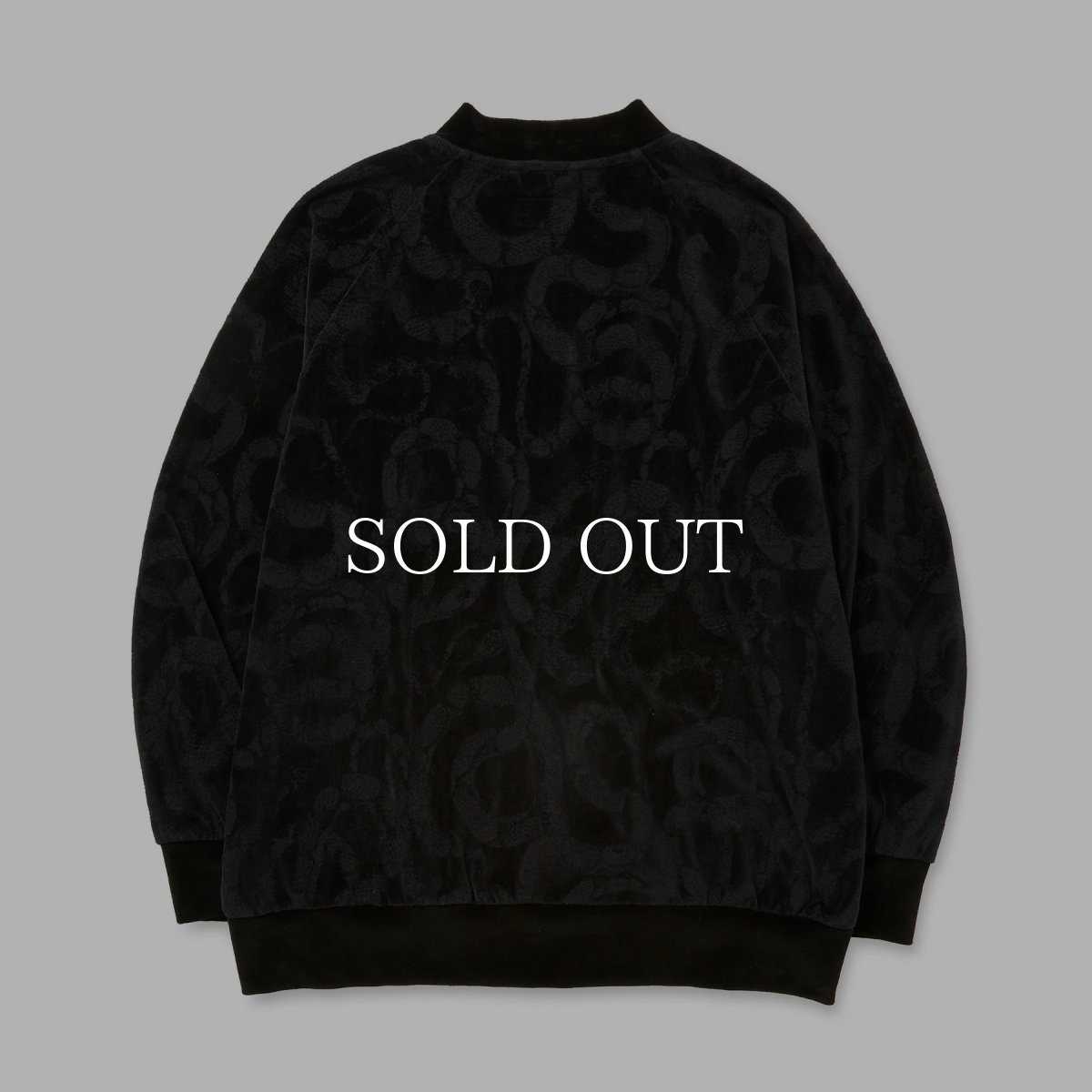 画像2: CALEE  JQ VELOUR JACKET ＜SNAKE PATTERN＞ (2)
