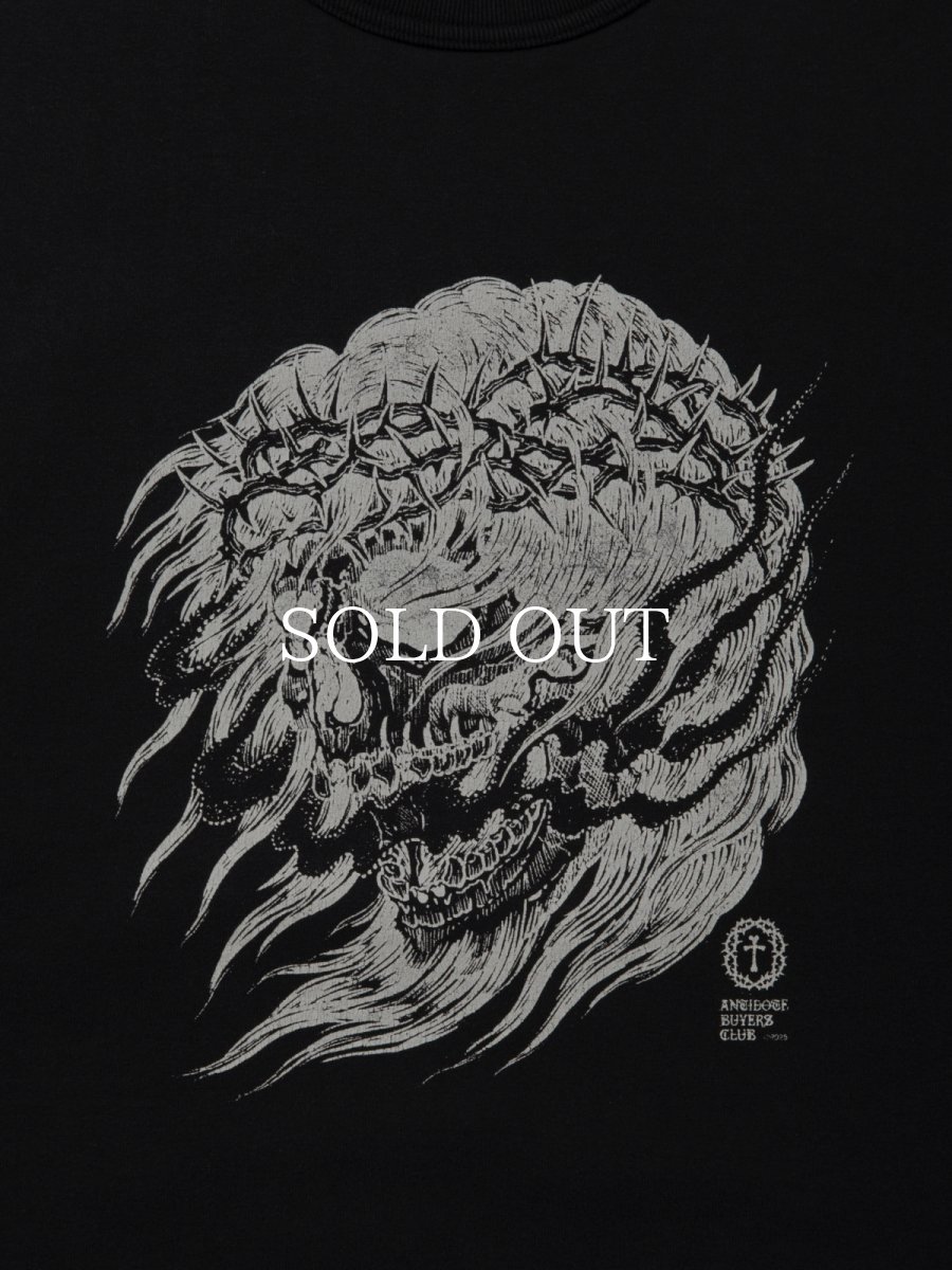 画像3: ANTIDOTE BUYERS CLUB   Fade Wash Crewneck Sweatshirt(Skull Jesus) (3)