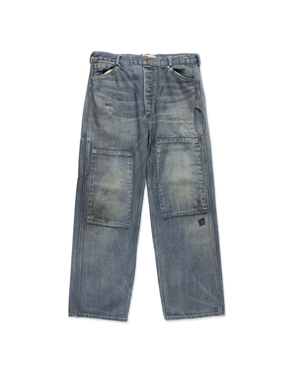 画像1: BOW WOW  MINER'S REPAIRED DENIM WORK PANTS (1)