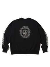 画像2: ANTIDOTE BUYERS CLUB   Fade Wash Crewneck Sweatshirt(Skull Jesus) (2)