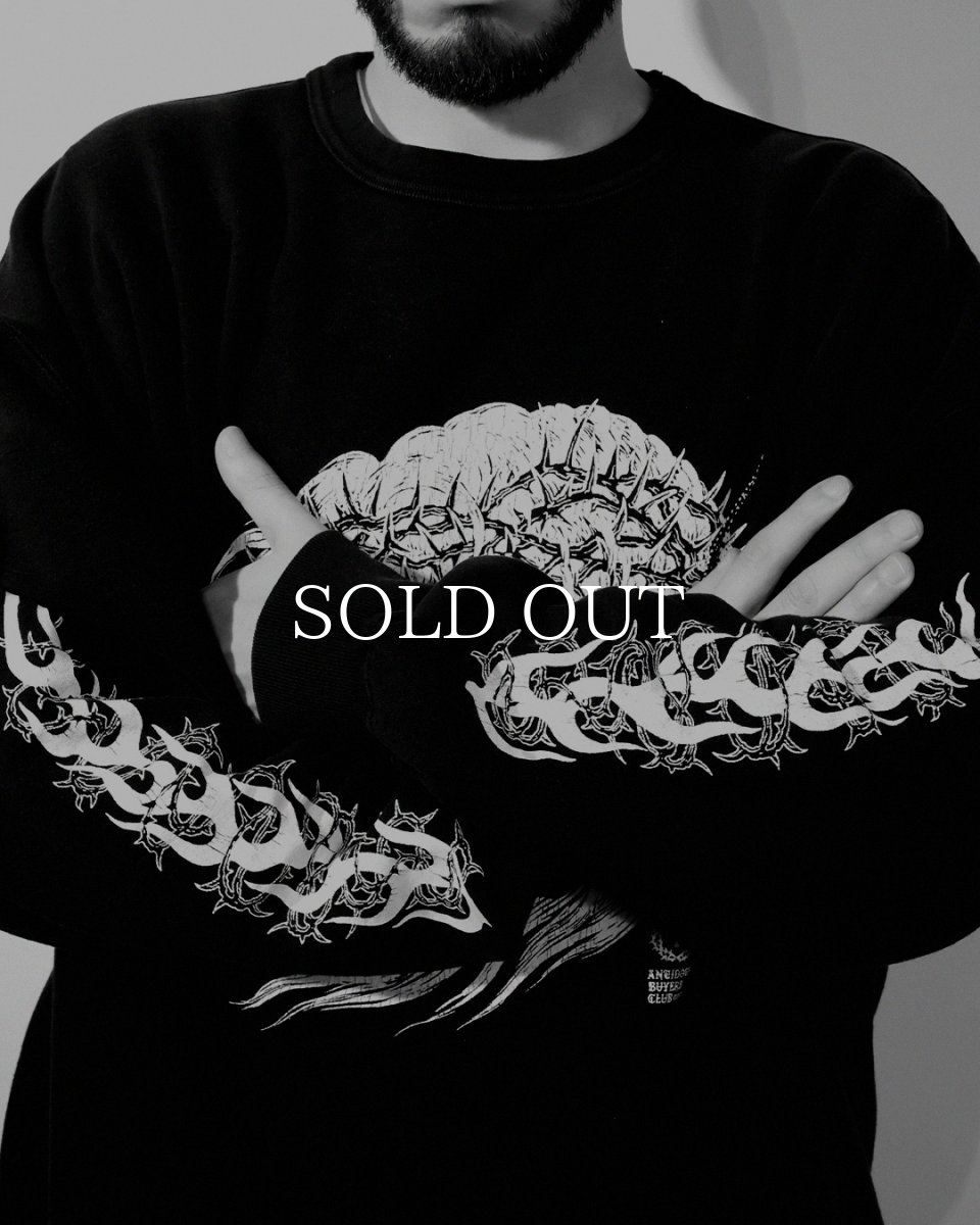 画像7: ANTIDOTE BUYERS CLUB   Fade Wash Crewneck Sweatshirt(Skull Jesus) (7)