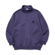 画像3: CALEE  HIGH GAUGE DOUBLE KNIT HALF ZIP SW (3)