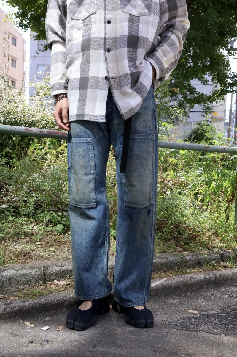 画像6: BOW WOW  MINER'S REPAIRED DENIM WORK PANTS (6)