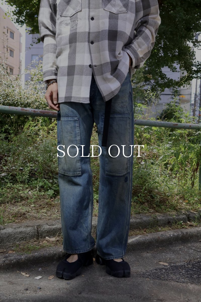 画像6: BOW WOW  MINER'S REPAIRED DENIM WORK PANTS (6)
