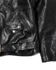 画像4: MASSES  HORSE LEATHER DOUBLE ZIP JACKET VINTAGE MMY (4)