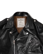 画像3: MASSES  HORSE LEATHER DOUBLE ZIP JACKET VINTAGE MMY (3)
