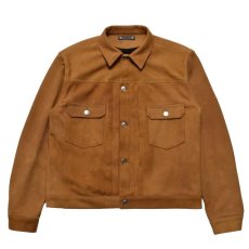 画像1: MINEDENIM  Sheep Suede Trucker JKT (1)